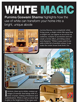 Times Of India- LUXE LIVING SEP 2013 (WHITE MAGIC)