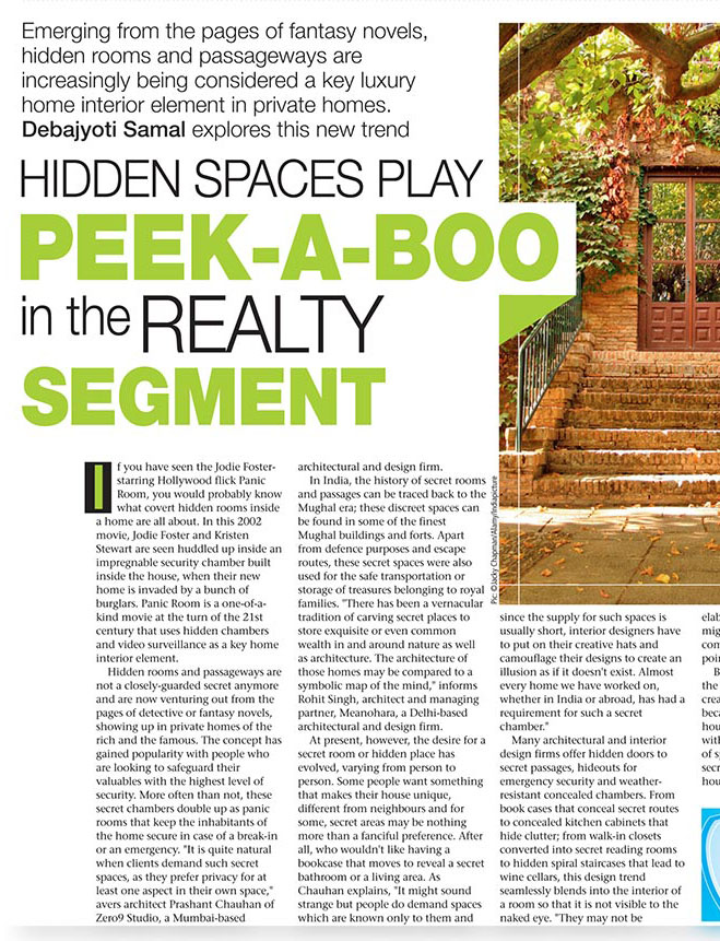 Times Of India- LUXE LIVING SEP 2013 (HIDDEN SPACES)